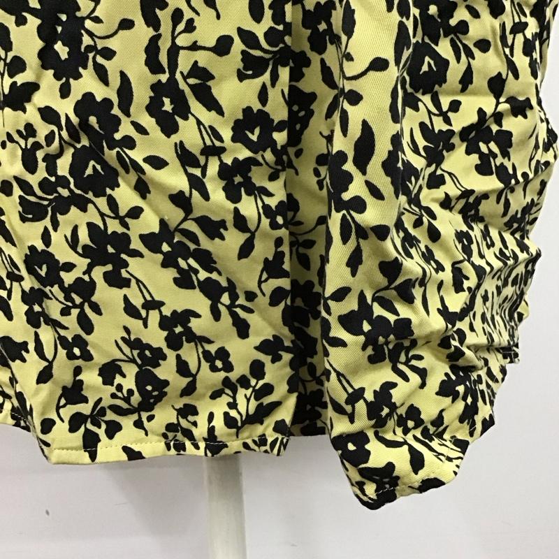 アズールバイマウジー AZUL BY MOUSSY ワンピース ロングスカート 250DSS33-153B ブーケフラワーワンピース S 花柄 黄 / イエロー / X 黒 / ブラック /  レディース USED 古着 中古 10123084