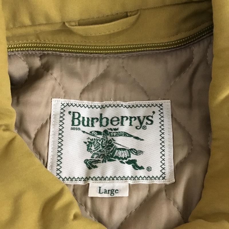 バーバリーズ BURBERRYS ジャケット、上着 ジャンパー、ブルゾン ジップアップジャケット ジャンパー ジャケット カジュアルジャケット アウター L ロゴ、文字 ベージュ / ベージュ /  メンズ USED 古着 中古 10120791