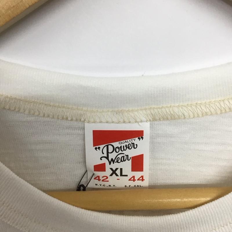 フリーホイーラーズ FREEWHEELERS Tシャツ 半袖 半袖カットソー プリントTシャツ クルーネックカットソー XL プリント 白 / ホワイト /  メンズ USED 古着 中古 10139309