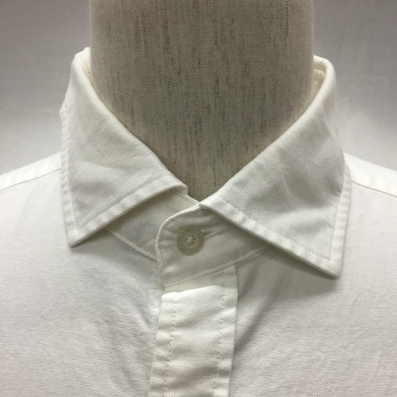 エディーバウアー Eddie Bauer シャツ、ブラウス 長袖 オックスフォード タグ付き S 無地 白 / ホワイト /  メンズ USED 古着 中古 10116082