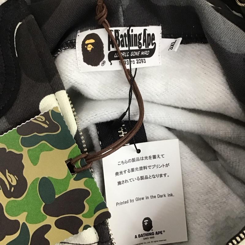 アベイシングエイプ A BATHING APE パーカー 長袖 ジップアップパーカー 長袖パーカー フード付きパーカー カモフラージュ柄・迷彩 白 / ホワイト / X 黒 / ブラック / X 灰 / グレー /  メンズ USED 古着 中古 10107440