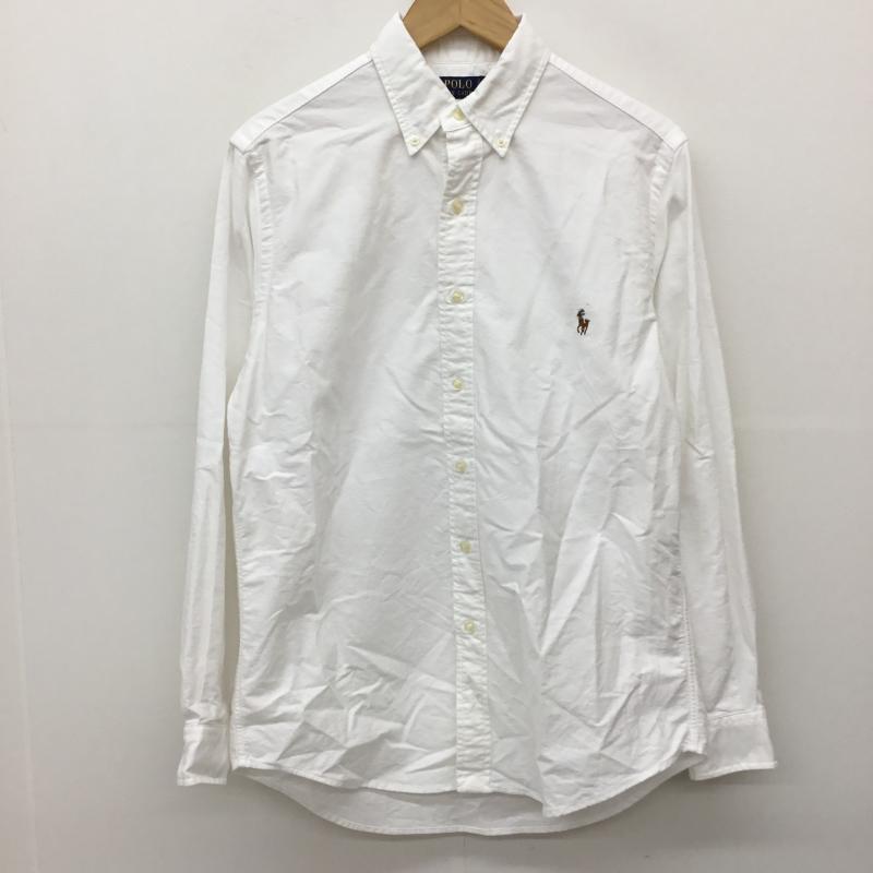 ポロラルフローレン POLO RALPH LAUREN シャツ、ブラウス 長袖 S ロゴ、文字 X 刺繍 白 / ホワイト /  メンズ USED 古着 中古 10143640