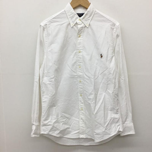 ポロラルフローレン POLO RALPH LAUREN シャツ、ブラウス 長袖 S ロゴ、文字 X 刺繍 白 / ホワイト /  メンズ USED 古着 中古 10143640