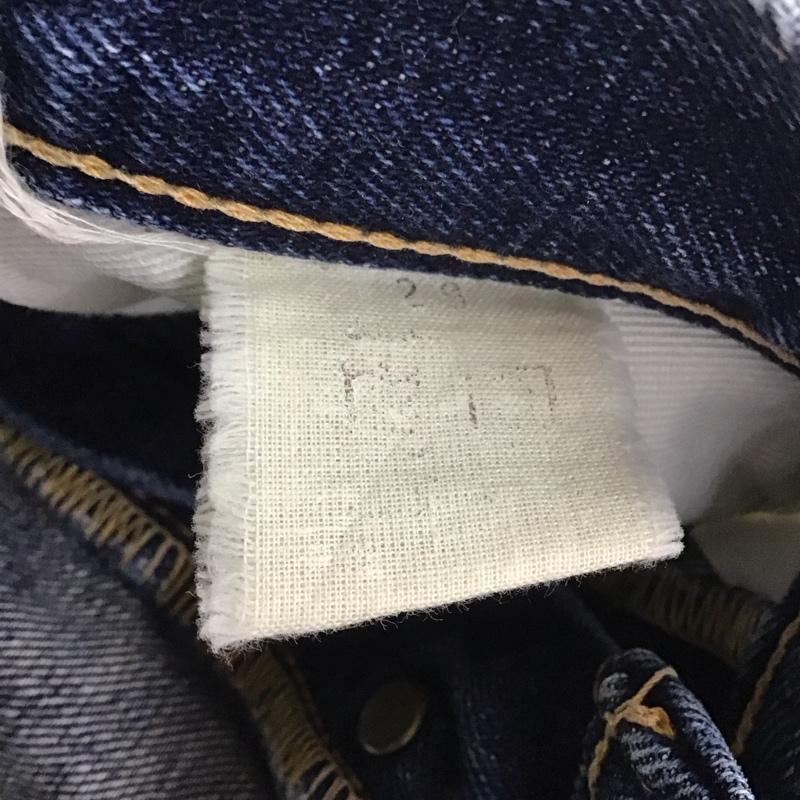 スカルジーンズ SKULLJEANS パンツ デニム、ジーンズ デニムパンツ ストレートパンツ スリムパンツ カジュアルパンツ 無地 インディゴ / インディゴ /  メンズ USED 古着 中古 10109944