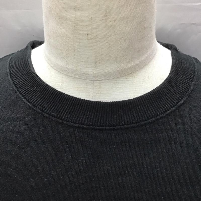 ヘッドグーニー HEADGOONIE トレーナー 長袖 長袖トレーナー スウェット クルーネック リブスウェットカットソー L プリント 黒 / ブラック /  メンズ USED 古着 中古 10113172