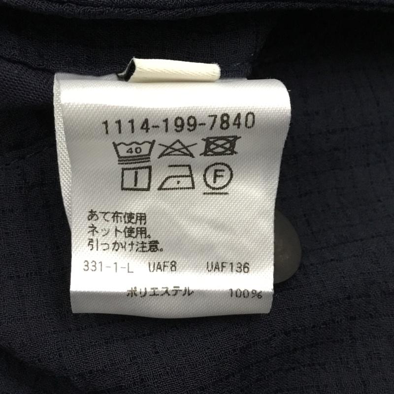 ユナイテッドアローズ N.J.B for UNITED ARROWS パンツ スラックス スラックスパンツ ワイドパンツ カジュアルパンツ ウエストゴム L 無地 紺 / ネイビー /  メンズ USED 古着 中古 10109422