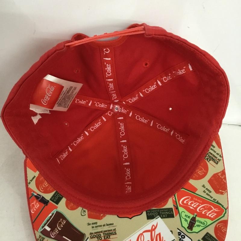 コカコーラ Coca Cola 帽子 キャップ ロゴ、文字 赤 / レッド /  メンズ USED 古着 中古 10149839