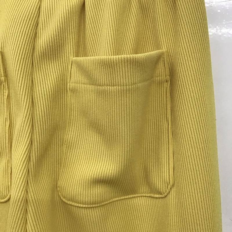 ローリーズファーム LOWRYS FARM パンツ ワークパンツ、ペインターパンツ ストレッチカットイージーパンツ カジュアルパンツ FREE 無地 黄 / イエロー /  レディース USED 古着 中古 10142712