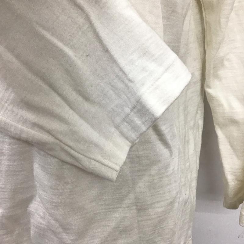 アーミィ armi カットソー 長袖 ロンT ウール混 コットン クルーネック 4 無地 オフホワイト / オフホワイト /  メンズ USED 古着 中古 10119835