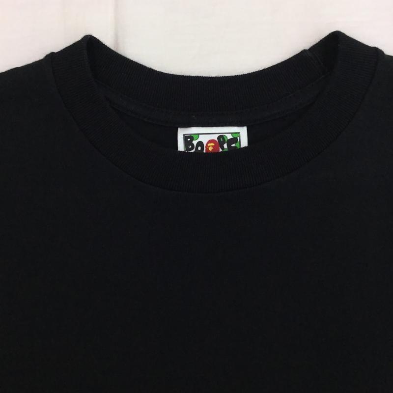 アベイシングエイプ A BATHING APE カットソー 半袖 S 無地 黒 / ブラック /  メンズ USED 古着 中古 10134727