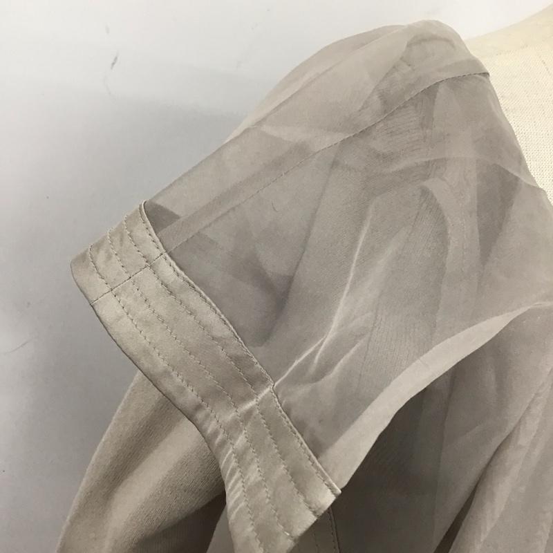 スナイデル SNIDEL カットソー 長袖 swnt231013 シアーフリルカラーニットプルオーバー 長袖カットソー 無地 灰 / グレー /  メンズ USED 古着 中古 10120105