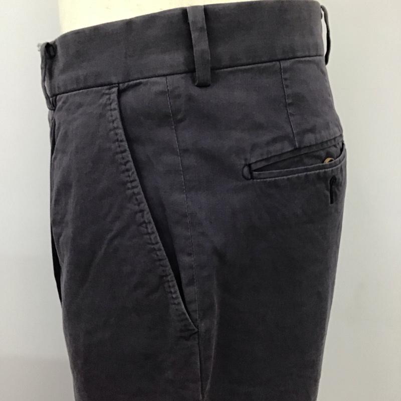 エルメネジルド・ゼニア Ermenegildo Zegna パンツ チノパン チノパン カジュアルパンツ ワイドパンツ ストレートパンツ L 無地 紺 / ネイビー /  メンズ USED 古着 中古 10112741