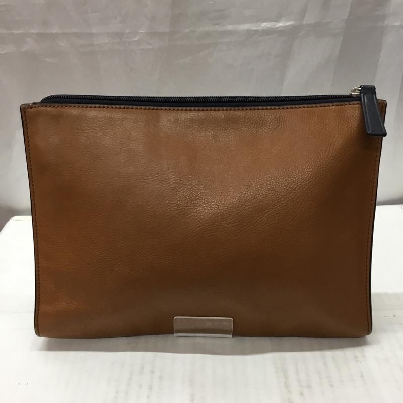 コーチ COACH セカンドバッグ セカンドバッグ クラッチバッグ ロゴ、文字 茶 / ブラウン / X 紺 / ネイビー / X アイボリー / アイボリー /  メンズ USED 古着 中古 10110674