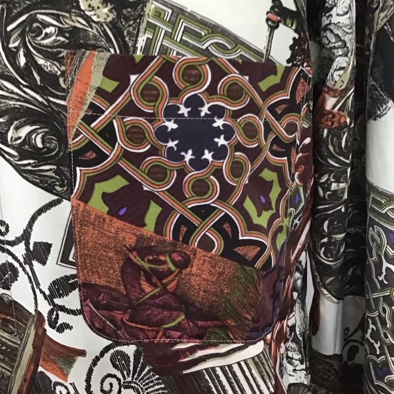 古着 USED シャツ、ブラウス 長袖 MEJEUREX 日本製 胸ポケット M 総柄 マルチカラー / マルチカラー /  メンズ USED 古着 中古 10107664