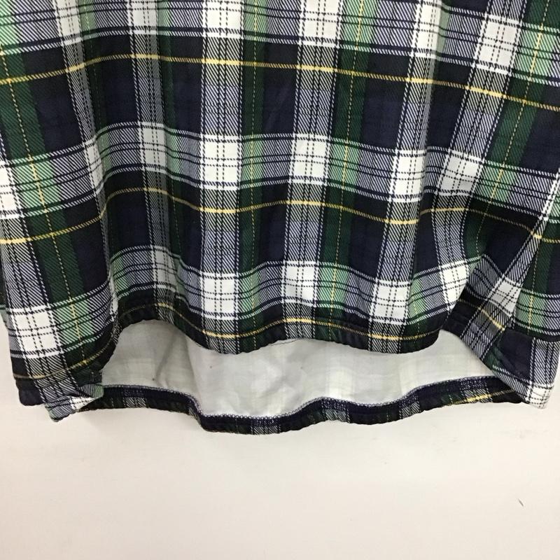 エルエルビーン L.L.Bean カットソー 半袖 半袖カットソー ジップアップネック プルオーバー 90s L チェック マルチカラー / マルチカラー /  メンズ USED 古着 中古 10141265