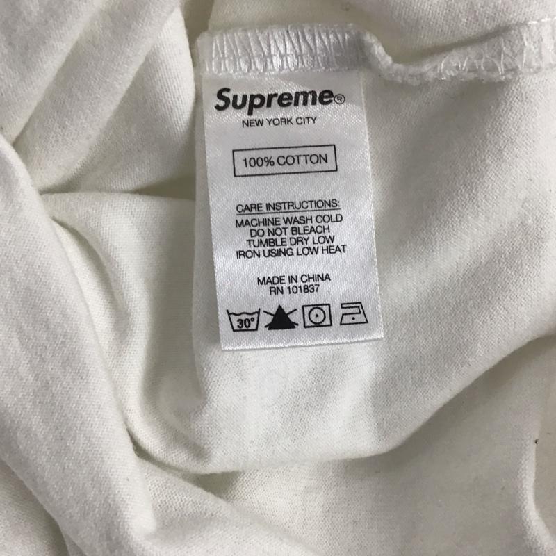 シュプリーム Supreme Tシャツ 半袖 半袖カットソー プリントTシャツ クルーネックカットソー L ロゴ、文字 白 / ホワイト /  メンズ USED 古着 中古 10141371