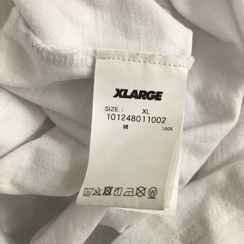 エクストララージ XLARGE Tシャツ 半袖 半袖カットソー プリント XL ロゴ、文字 白 / ホワイト /  メンズ USED 古着 中古 10125308