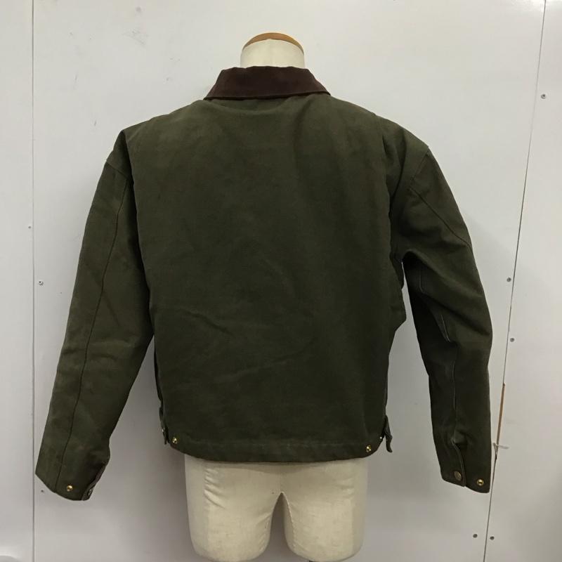 カーハート Carhartt ジャケット、上着 ジャケット、ブレザー ジップアップジャケット ジャンパー ジャケット カジュアルジャケット アウター M ロゴ、文字 カーキ / カーキ /  メンズ USED 古着 中古 10124237