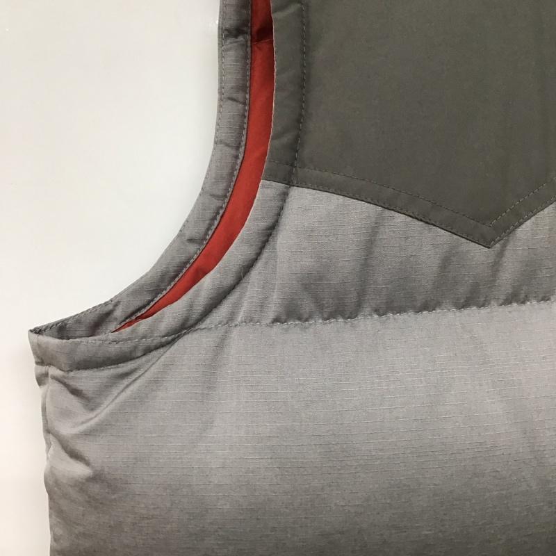 パタゴニア patagonia ベスト ベスト ダウンベスト ノースリーブ 前ボタン L ロゴ、文字 灰 / グレー /  メンズ USED 古着 中古 10146736