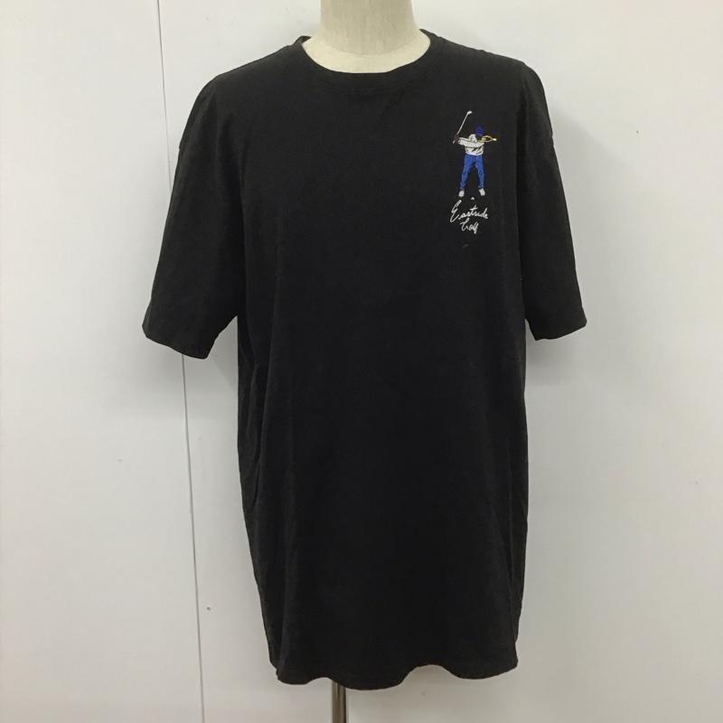 イーストサイドゴルフ Eastside Golf Tシャツ 半袖 MC1086 刺繍 ロゴ クルーネック XL ワンポイント 黒 / ブラック /  メンズ USED 古着 中古 10107411