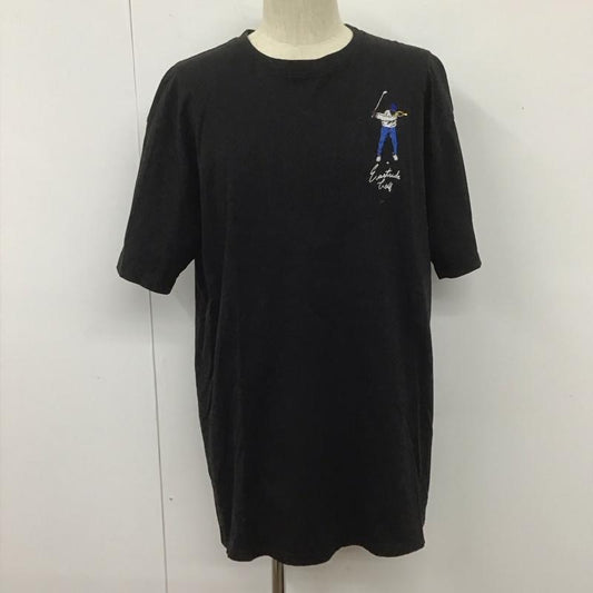 イーストサイドゴルフ Eastside Golf Tシャツ 半袖 MC1086 刺繍 ロゴ クルーネック XL ワンポイント 黒 / ブラック /  メンズ USED 古着 中古 10107411