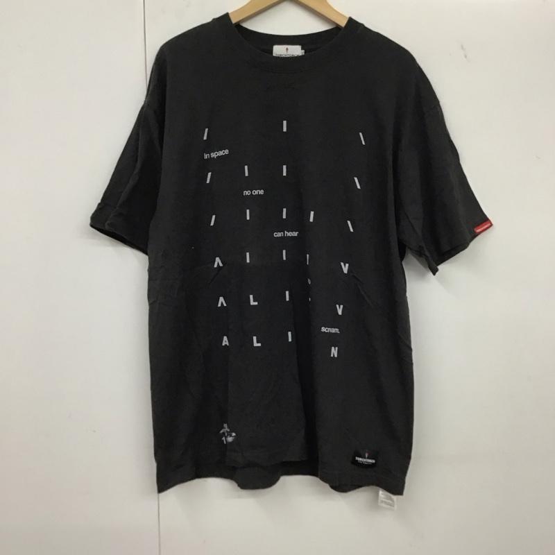 トーチトーチ TORCH TORCH Tシャツ 半袖 半袖カットソー プリントTシャツ クルーネックカットソー エイリアン XL プリント 黒 / ブラック /  メンズ USED 古着 中古 10134671