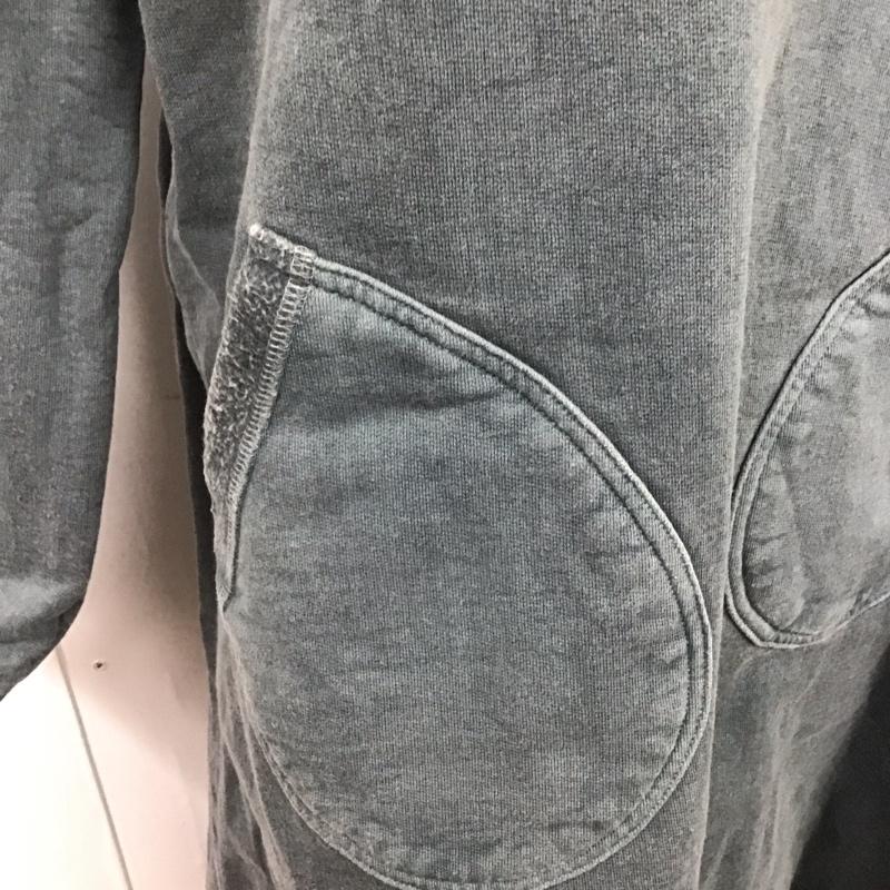 グッドオン Good On ワンピース ひざ丈スカート 裏起毛 スウェットワンピース 長袖 S 無地 青 / ブルー /  レディース USED 古着 中古 10123228