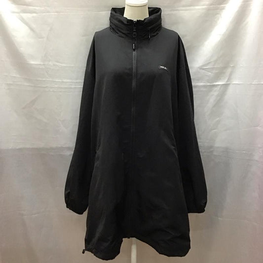 ミルクフェド MILKFED. ジャケット、上着 ジャケット、ブレザー 03183537 LOGO TAPE LONG JACKET S ロゴ、文字 黒 / ブラック /  レディース USED 古着 中古 10116960