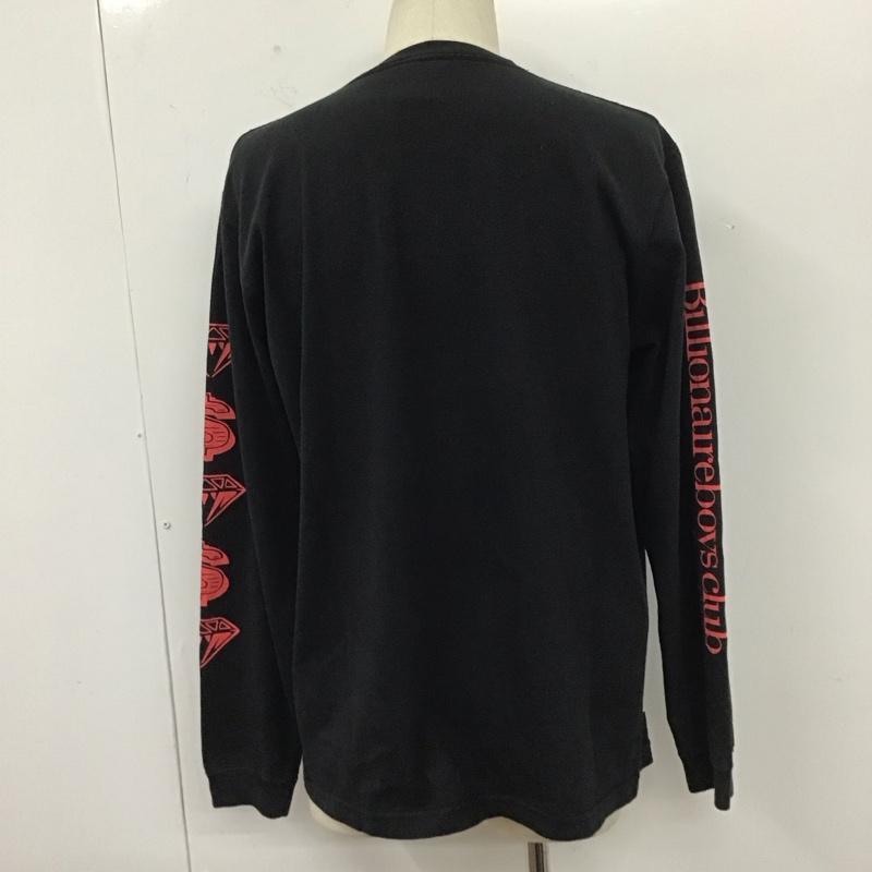 ビリオネア・ボーイズ・クラブ BILLIONAIRE BOYS CLUB カットソー 長袖 BBCJP193T005 長袖カットソー プリントTシャツ クルーネックカットソー L プリント 黒 / ブラック /  メンズ USED 古着 中古 10111107
