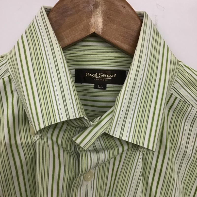 ポールスチュアート PAUL STUART シャツ、ブラウス 長袖 長袖シャツ ストライプシャツ カラーシャツ ボタンダウンシャツ LL ストライプ マルチカラー / マルチカラー /  メンズ USED 古着 中古 10139830