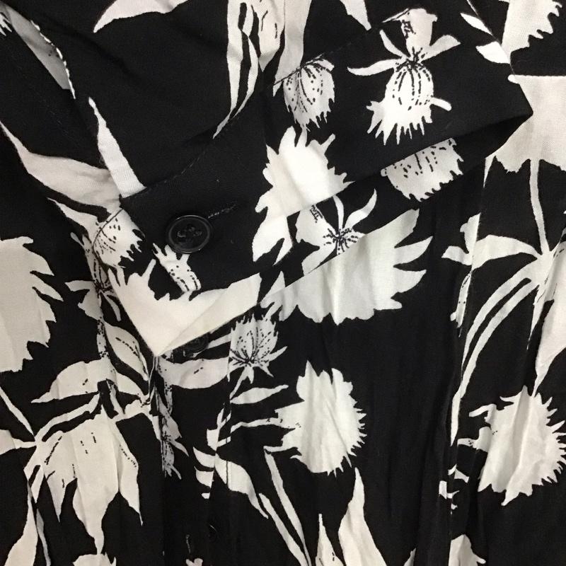 ザラ ZARA ワンピース ロングスカート L 総柄 黒 / ブラック /  レディース USED 古着 中古 10128881