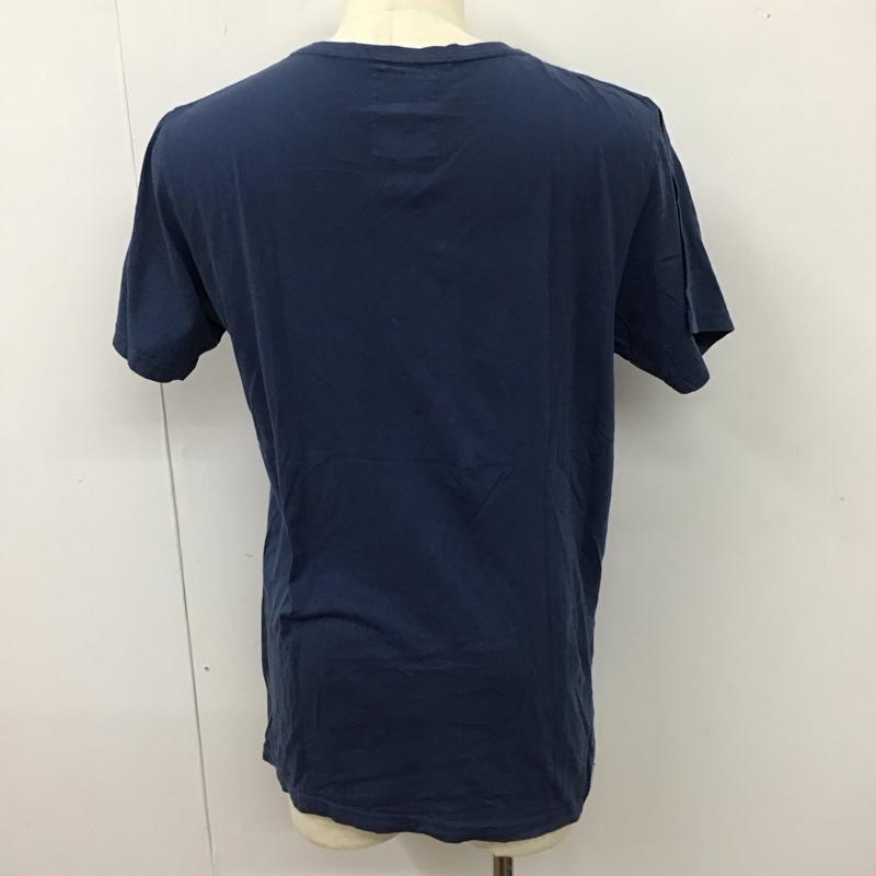 ティーシーエスエス TCSS Tシャツ 半袖 半袖カットソー プリントTシャツ クルーネックカットソー L プリント 青 / ブルー /  メンズ USED 古着 中古 10114696