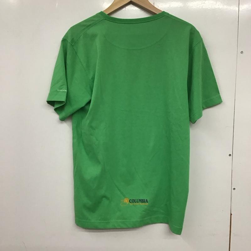 コロンビア Columbia Tシャツ 半袖 半袖カットソー プリントTシャツ クルーネックカットソー L プリント 緑 / グリーン /  メンズ USED 古着 中古 10134973