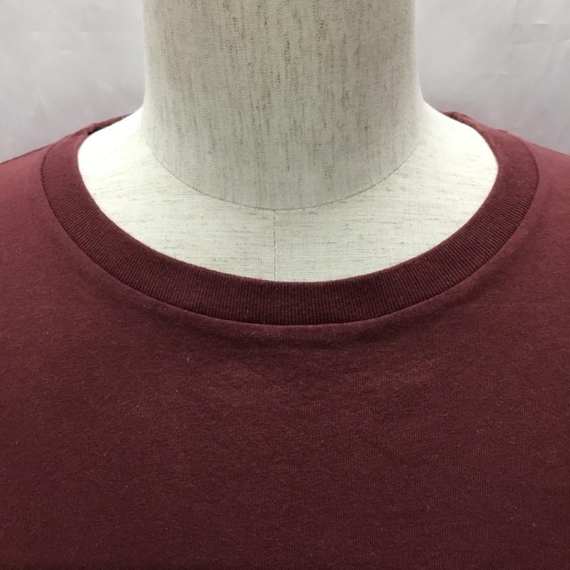 アヴィレックス AVIREX カットソー 長袖 長袖カットソー クルーネックカットソー ロングスリーブカットソー プリントTシャツ XL プリント えんじ / ワインレッド /  メンズ USED 古着 中古 10108787