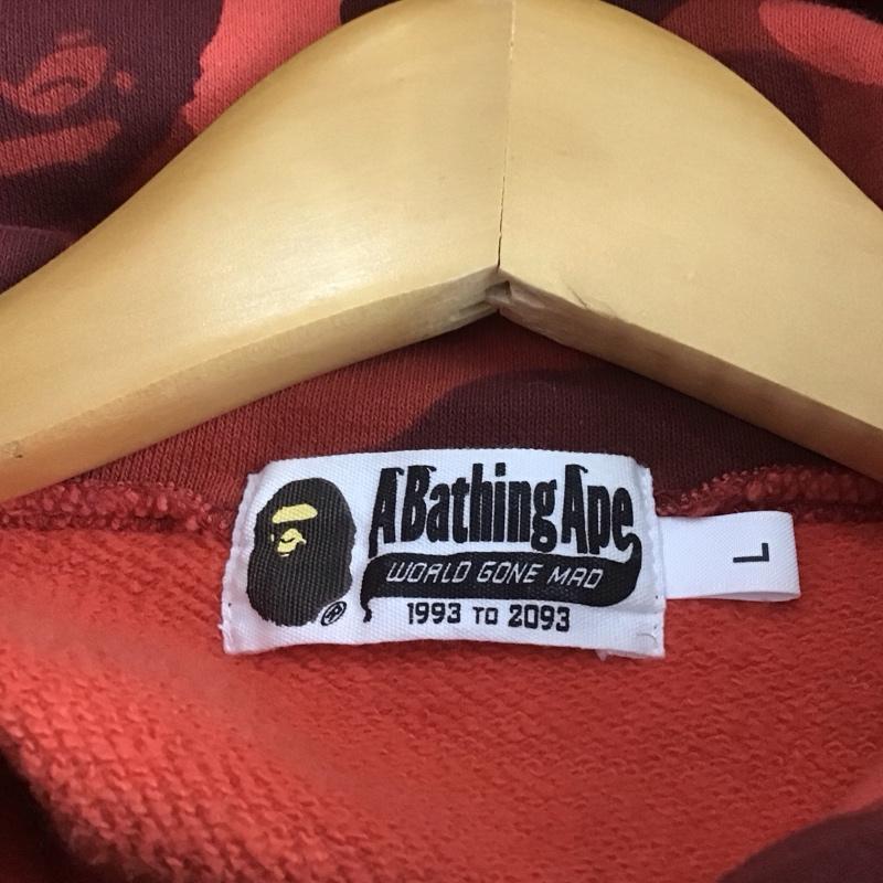 アベイシングエイプ A BATHING APE パーカー 長袖 長袖パーカー ジップアップパーカー スウェット L 総柄 マルチカラー / マルチカラー /  メンズ USED 古着 中古 10149106