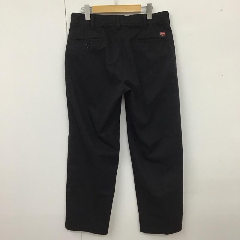 レッドキャップ RED KAP パンツ ワークパンツ、ペインターパンツ ワークパンツ ワイドパンツ カジュアルパンツ チノパン 32インチ 無地 黒 / ブラック /  メンズ USED 古着 中古 10111476