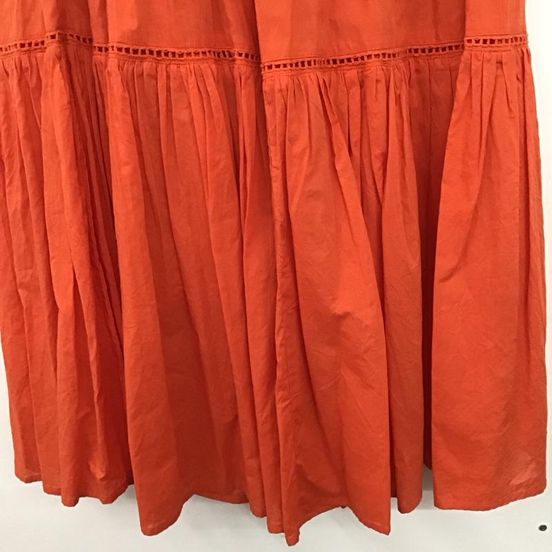 フリークスストア FREAK S STORE スカート ロングスカート 222-3148 ロングスカート FREE 無地 橙 / オレンジ /  レディース USED 古着 中古 10151093