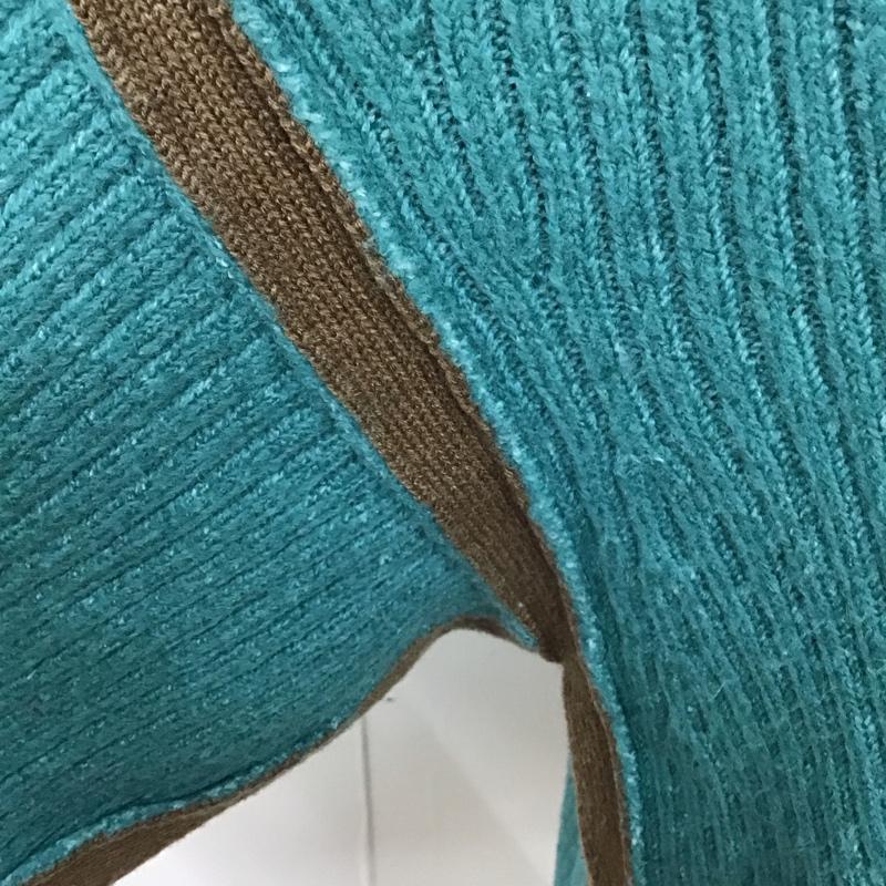 ジーナシス JEANASIS ニット、セーター 長袖 js063598mw サイドスリットニットセーター FREE 無地 緑 / グリーン /  レディース USED 古着 中古 10121486