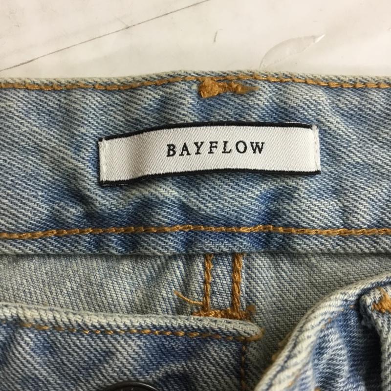 ベイフロー BAYFLOW パンツ デニム、ジーンズ デニムパンツ スリムパンツ ダメージジーンズ 3 ダメージ加工 インディゴ / インディゴ /  メンズ USED 古着 中古 10117680