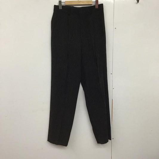ジャンポールゴルチエ Jean Paul Gaultier パンツ スラックス スラックスパンツ ワイドパンツ センタータックパンツ ストレッチパンツ 48 ストライプ 黒 / ブラック /  メンズ USED 古着 中古 10142429