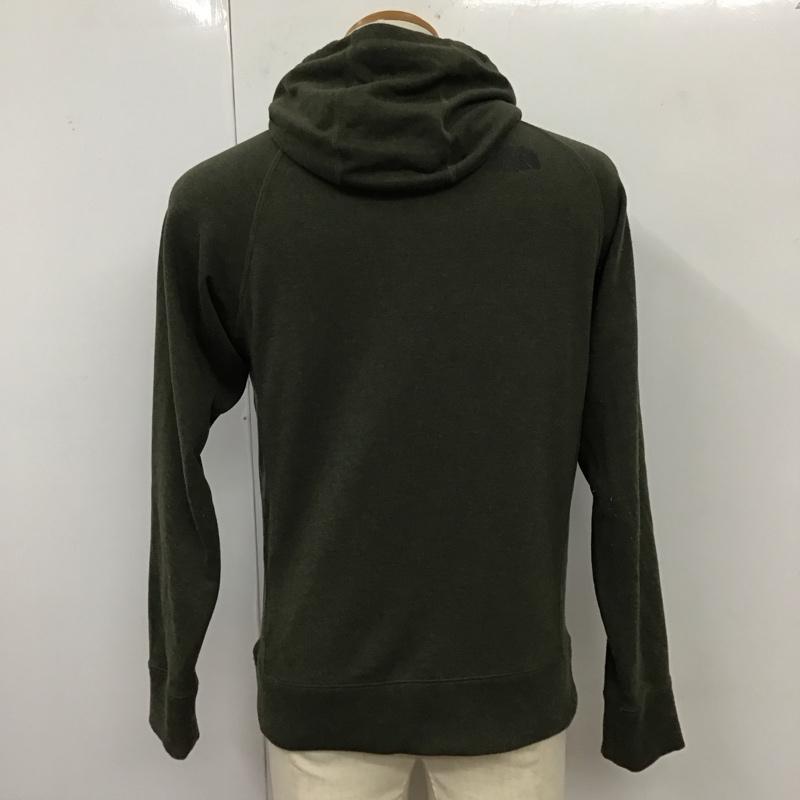 ザノースフェイス THE NORTH FACE パーカー 長袖 nt12088 カラーヘザードスウェットフーディ プルオーバー 長袖パーカー M ロゴ、文字 カーキ / カーキ /  メンズ USED 古着 中古 10119519