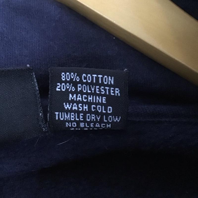 古着 USED パーカー 長袖 長袖 M ロゴ、文字 紺 / ネイビー /  メンズ USED 古着 中古 10144775