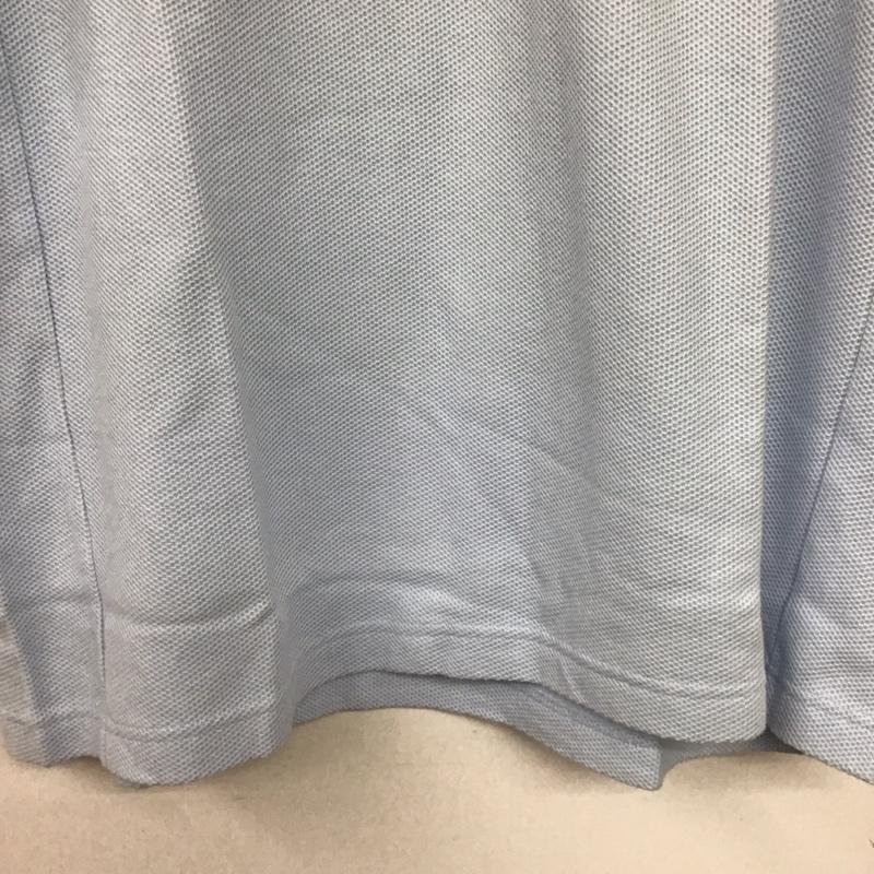 ランズエンド LANDS END ポロシャツ 半袖 半袖ポロシャツ カラーシャツ 半袖カットソー XL 無地 水色 / ライトブルー /  メンズ USED 古着 中古 10143254
