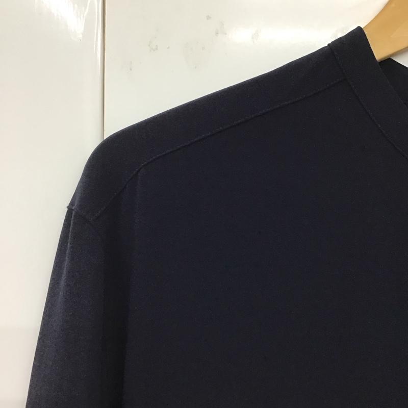 シップス SHIPS ワンピース ロングスカート 724-50-0051 ウォッシャブル ジョーゼット プリーツ ロングスリーブワンピース FREE 無地 紺 / ネイビー /  レディース USED 古着 中古 10142231