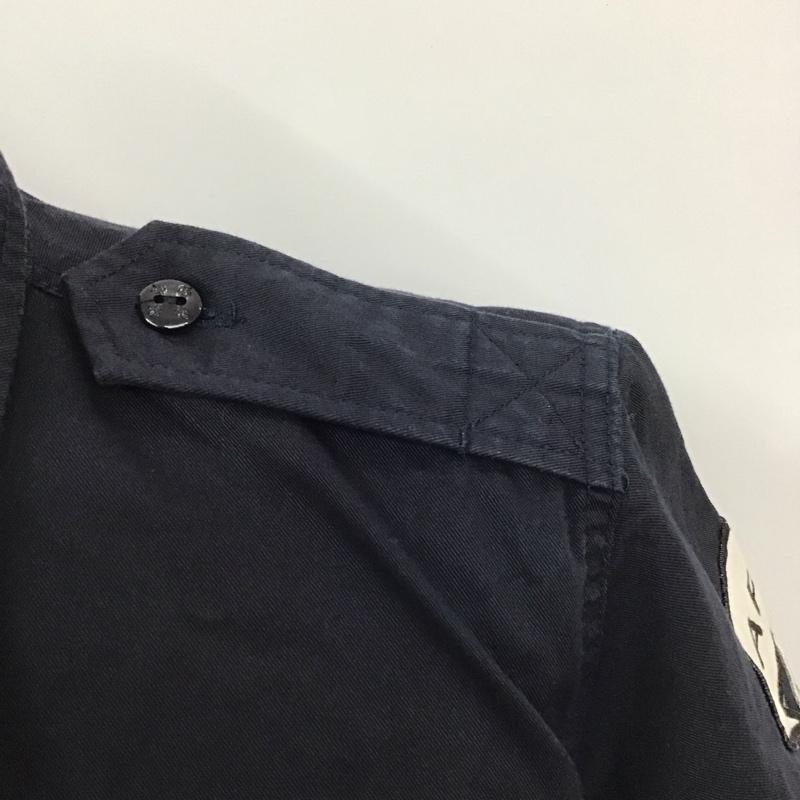 アベイシングエイプ A BATHING APE シャツ、ブラウス 半袖 ワークシャツ L 無地 紺 / ネイビー /  メンズ USED 古着 中古 10109879