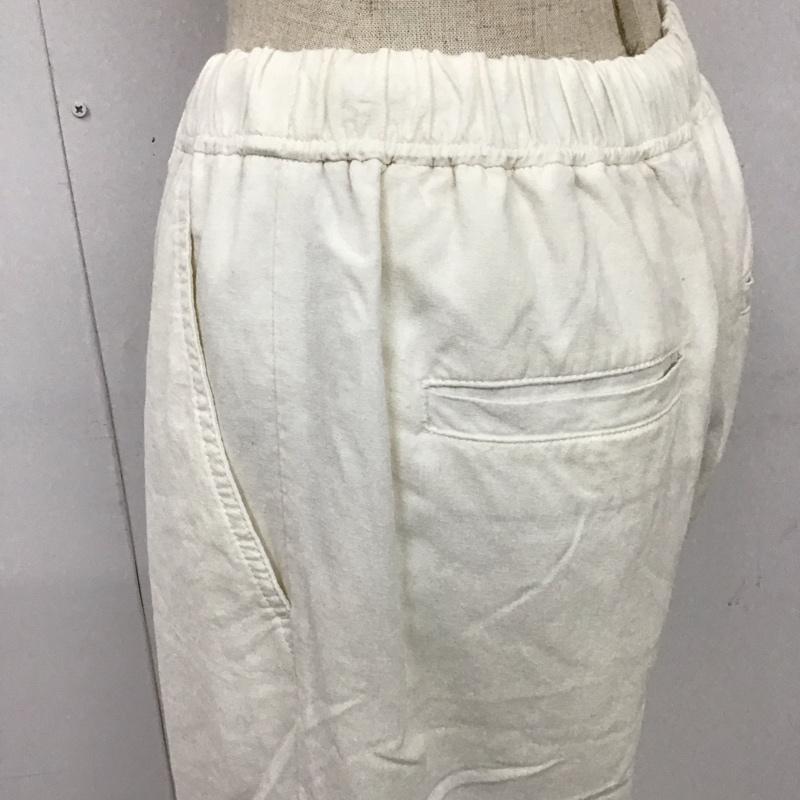 グリーンレーベルリラクシング green label relaxing パンツ ワークパンツ、ペインターパンツ 3614-199-2568 ブリーズリネンワイドパンツ カジュアルパンツ 38 無地 白 / ホワイト /  レディース USED 古着 中古 10120863