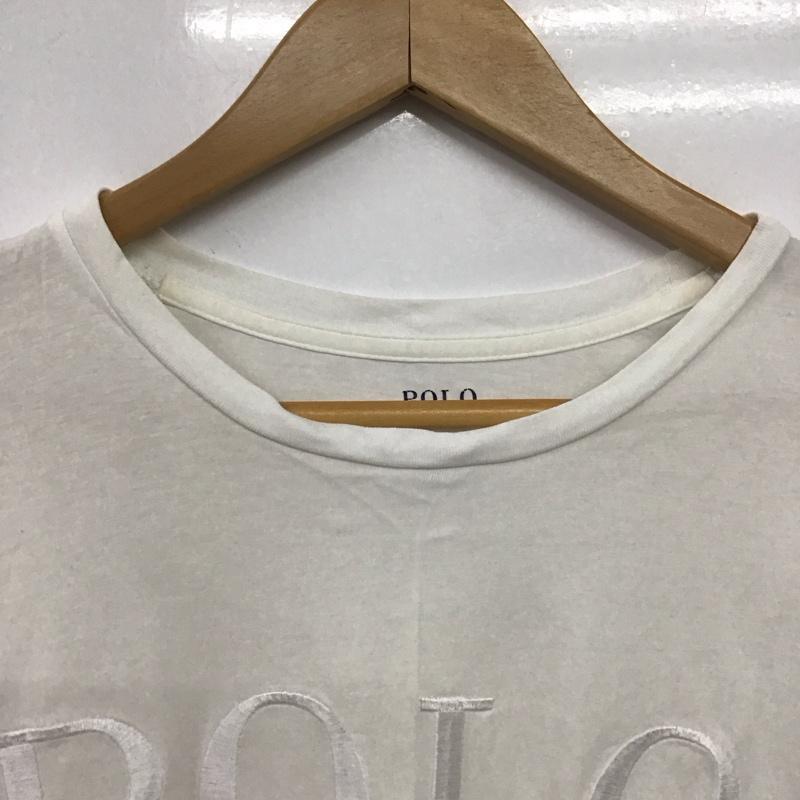 ポロラルフローレン POLO RALPH LAUREN Tシャツ 半袖 M ロゴ、文字 白 / ホワイト /  レディース USED 古着 中古 10150803