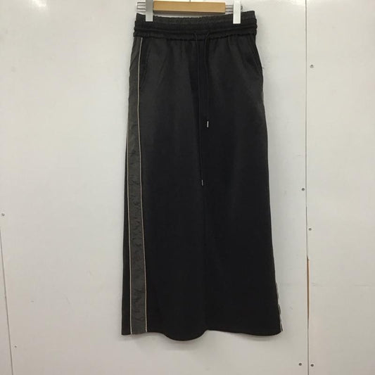アズールバイマウジー AZUL BY MOUSSY スカート ロングスカート 250HAG81-292H サイドラインダブルウエストナロースカート FREE 無地 黒 / ブラック / X 灰 / グレー /  レディース USED 古着 中古 10146605