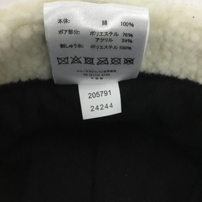 ニューエラ NEW ERA 帽子 キャップ フライトキャップ トラッパー ダックキャンバス ボア ロゴ、文字 茶 / ブラウン /  メンズ USED 古着 中古 10130415
