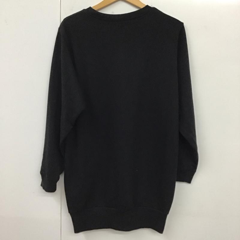 ワンウェイ one way チュニック 長袖 スウェット M プリント 黒 / ブラック /  レディース USED 古着 中古 10120187